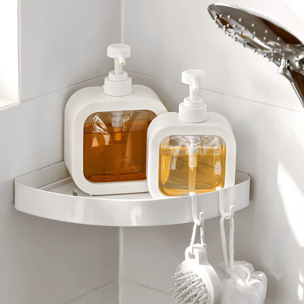 1/2 PCS Large-Capacity Soap Dispenser Bottle, Transparent Visible Plastic Press Bottle, Suitable for Travel, Kitchen, Bathroom