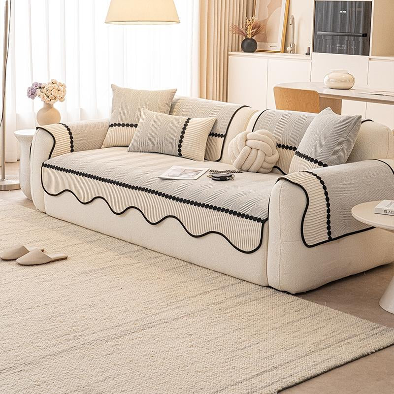 Pet-Friendly Chenille Sofa Cover, Suitable for Armchairs & Sofas, Easy to Clean, Home Decor, Living Room & Bedroom