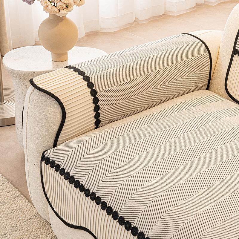 Pet-Friendly Chenille Sofa Cover, Suitable for Armchairs & Sofas, Easy to Clean, Home Decor, Living Room & Bedroom